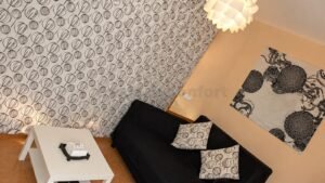 salon sofa negro estampado immo&confort